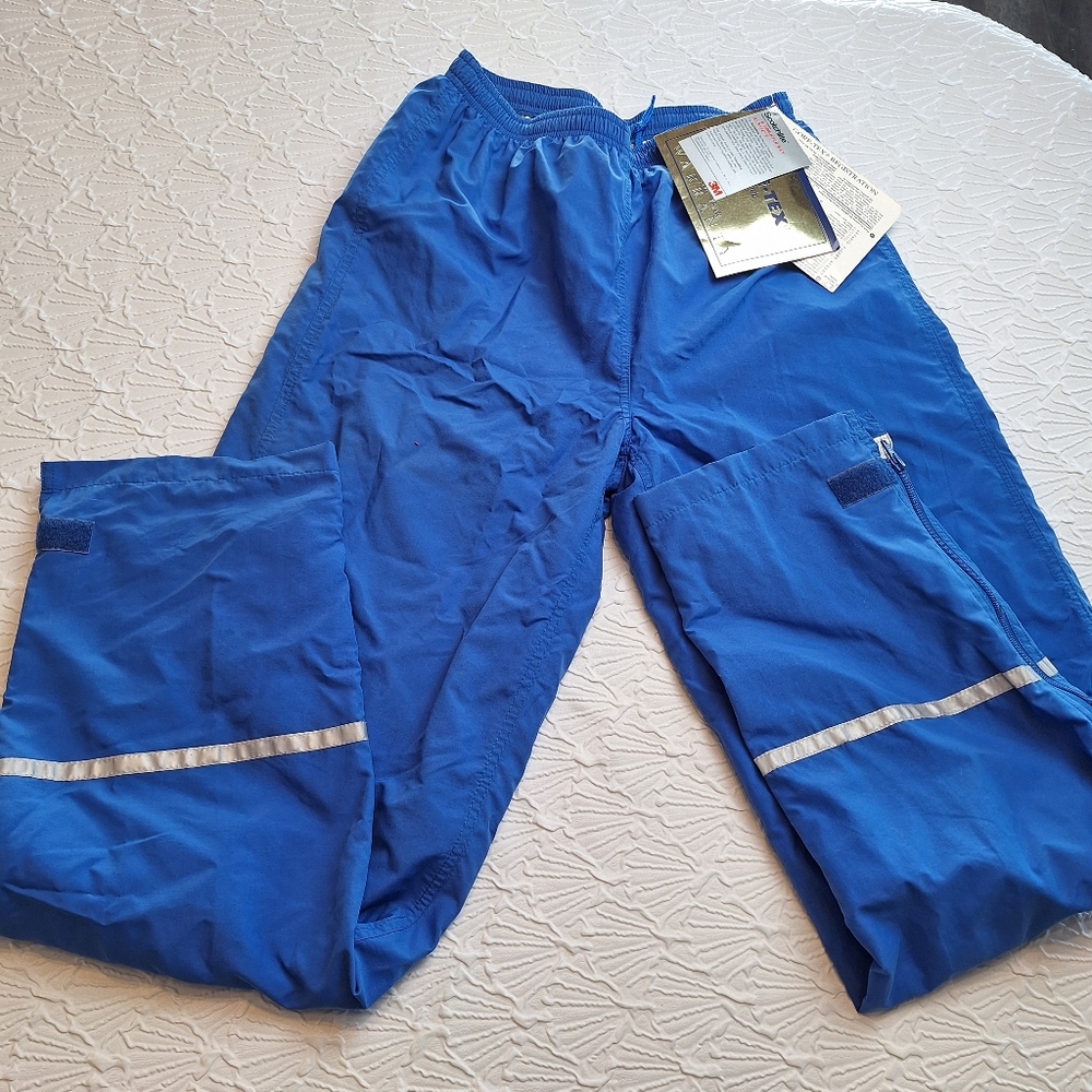 NWT PEAK PERFORMANCE Gore Tex Pants Mens L Windbreaker Blue